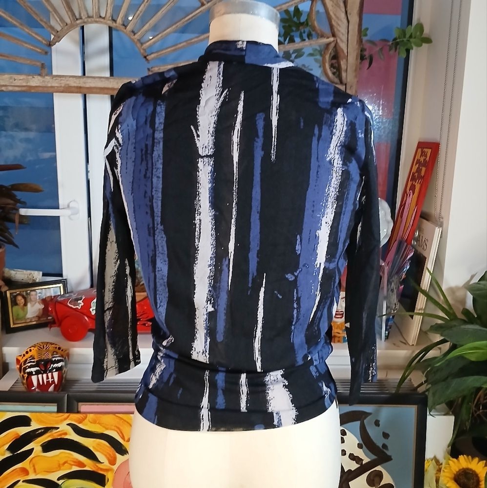 Vintage Kenneth Cole New York Mesh Blouse Size Small