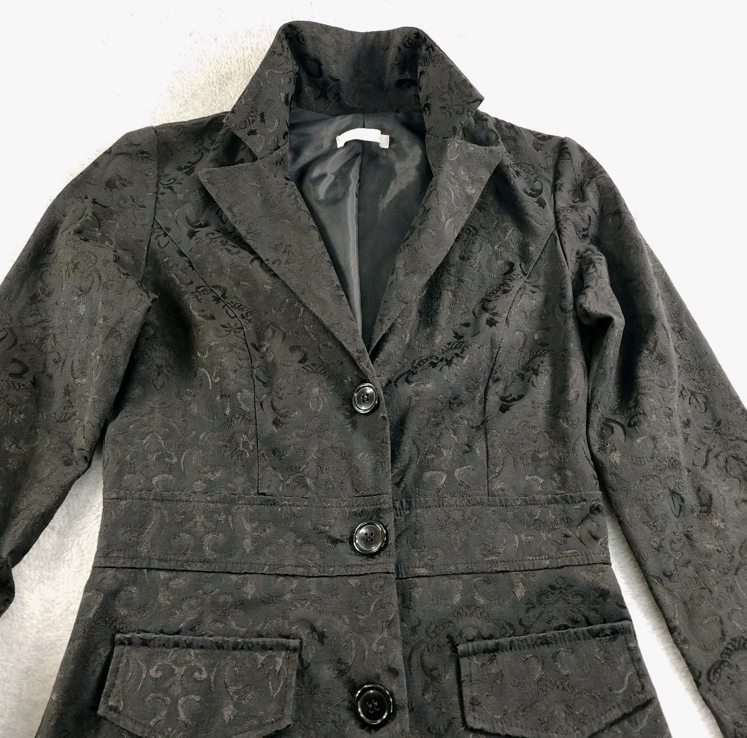 Y2K Jacket Suit Dress Charlotte Russe Blazer Long Fitted VTG Tapestry Fashion📏