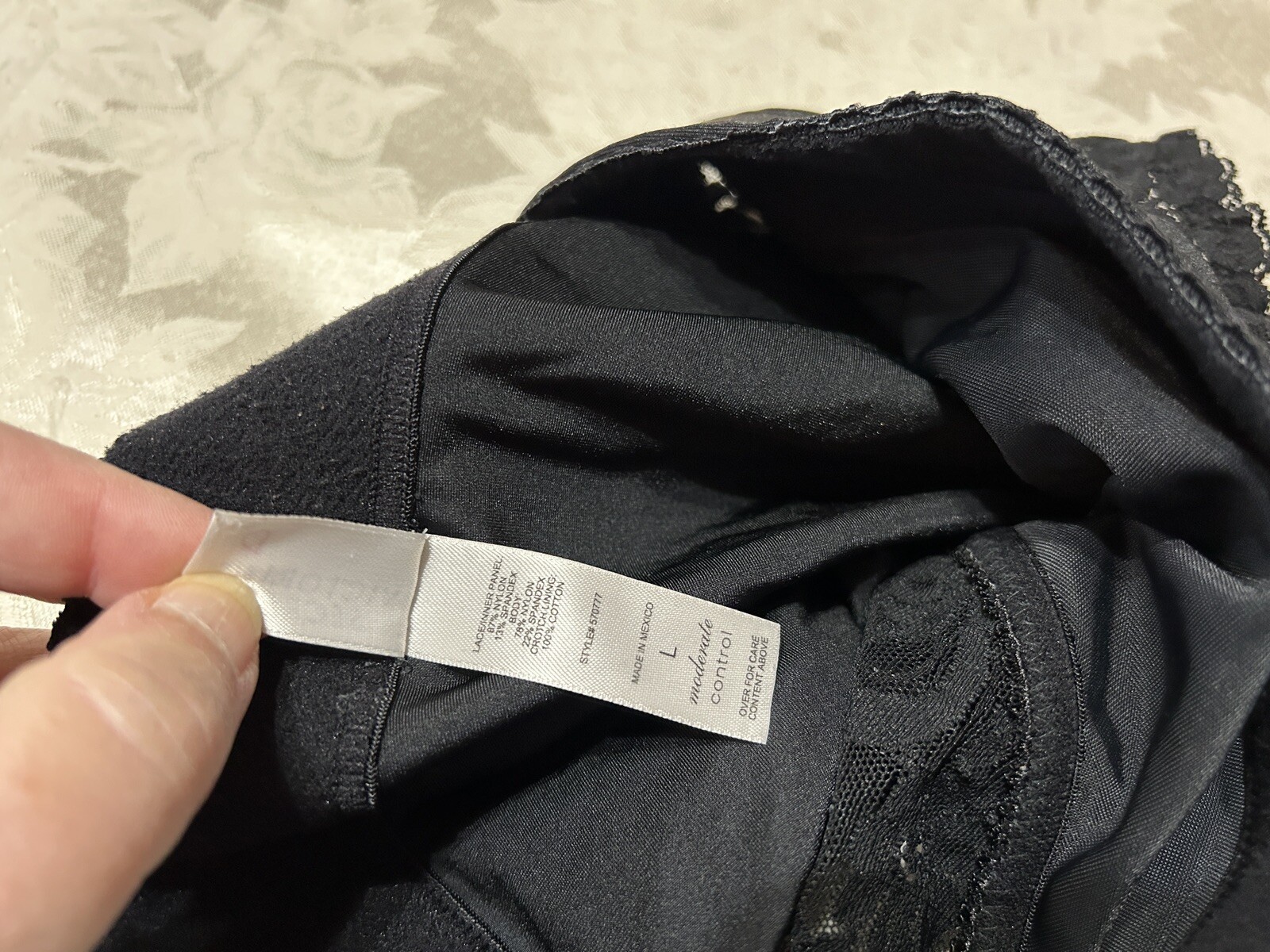 Vtg 90’s VICTORIA’S SECRET 570777 Moderate Control Shaping L Black Panties