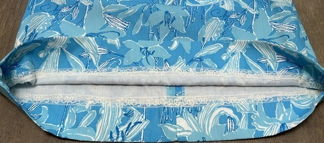 Vintage 1970’s The Lilly Pulitzer Sportswear Summer Palm Beach Blue Skirt Small