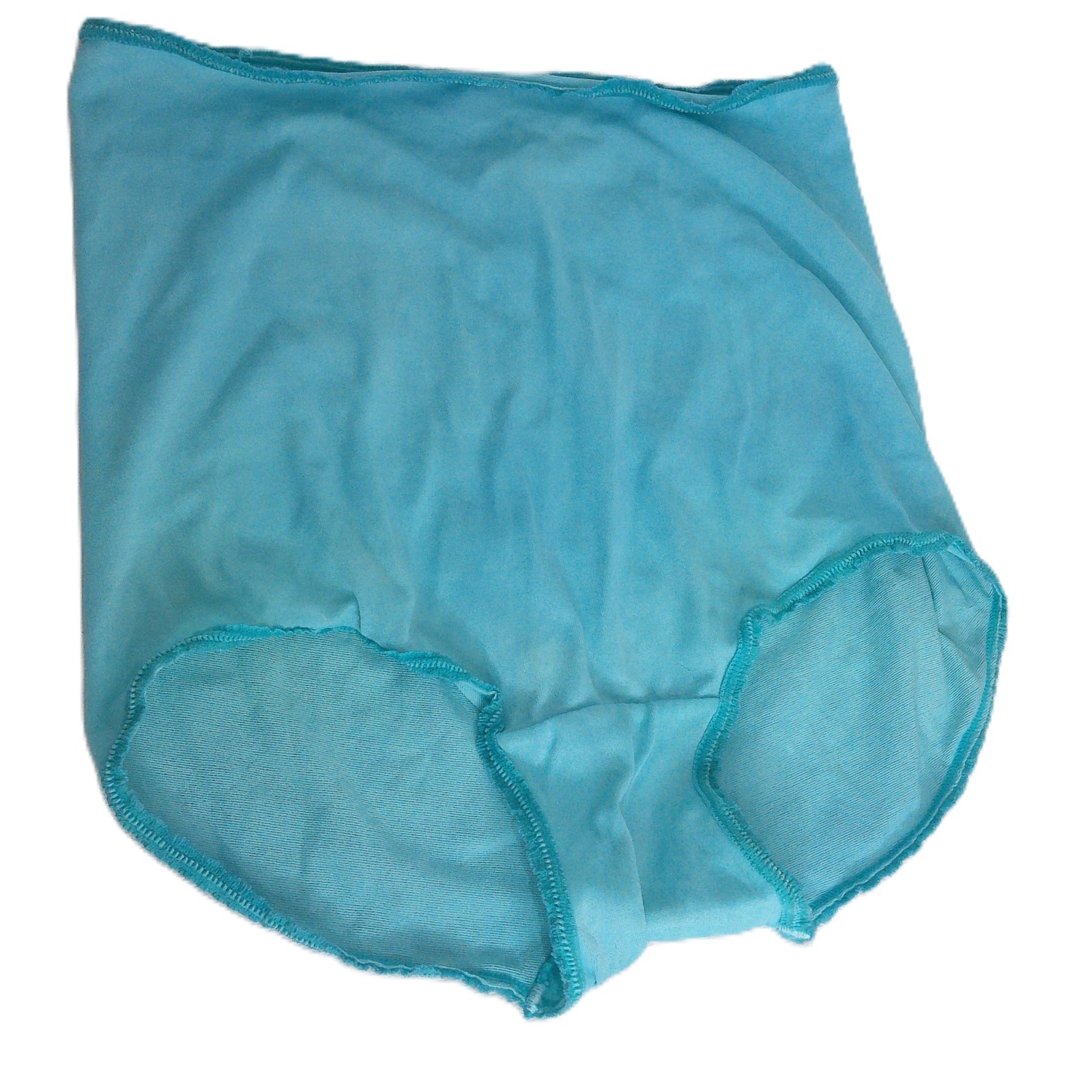 Vintage Henson Kickernick Hand Dyed Nylon High Waist Blue Silky Lingerie READ