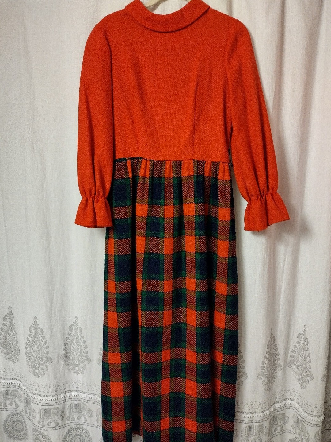 Penneys Loungewear Vintage House Dress Robe Nightgown Women’s Plaid Size 8