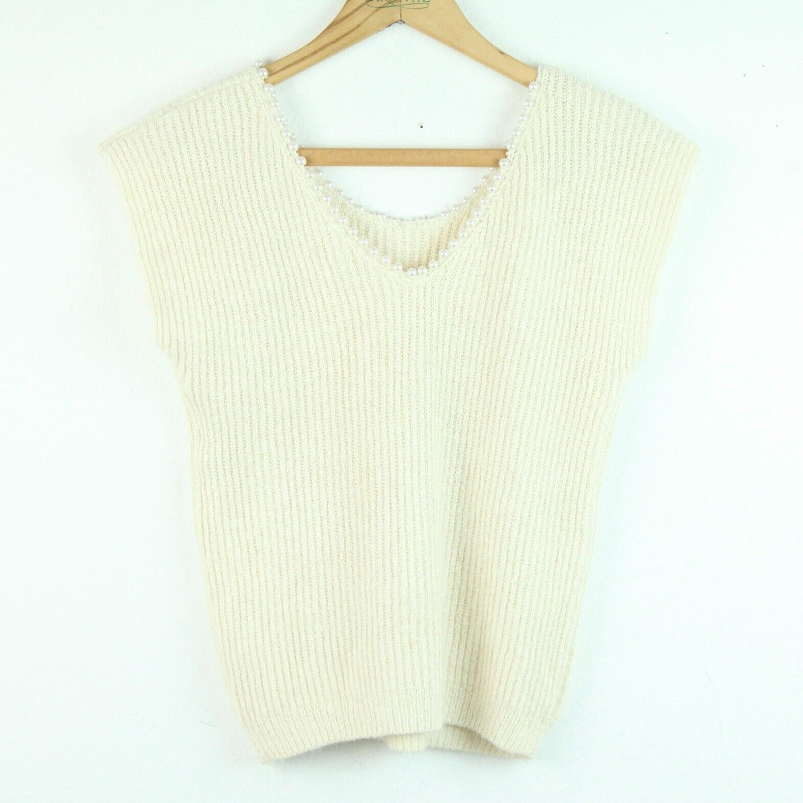 Vintage Womens Small Silk Angora Knit Top Pearlcore Preppy Cottagecore Coquette