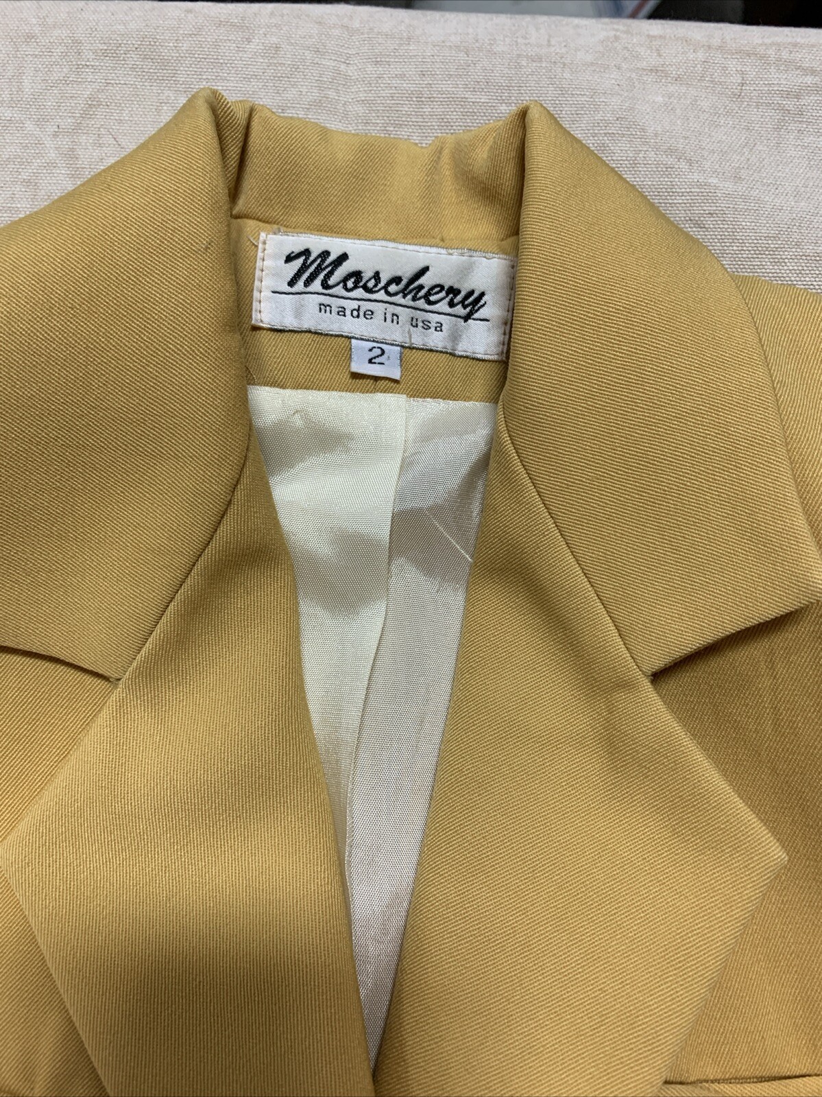 Vintage Woman’s Moschery Yellow Blazer