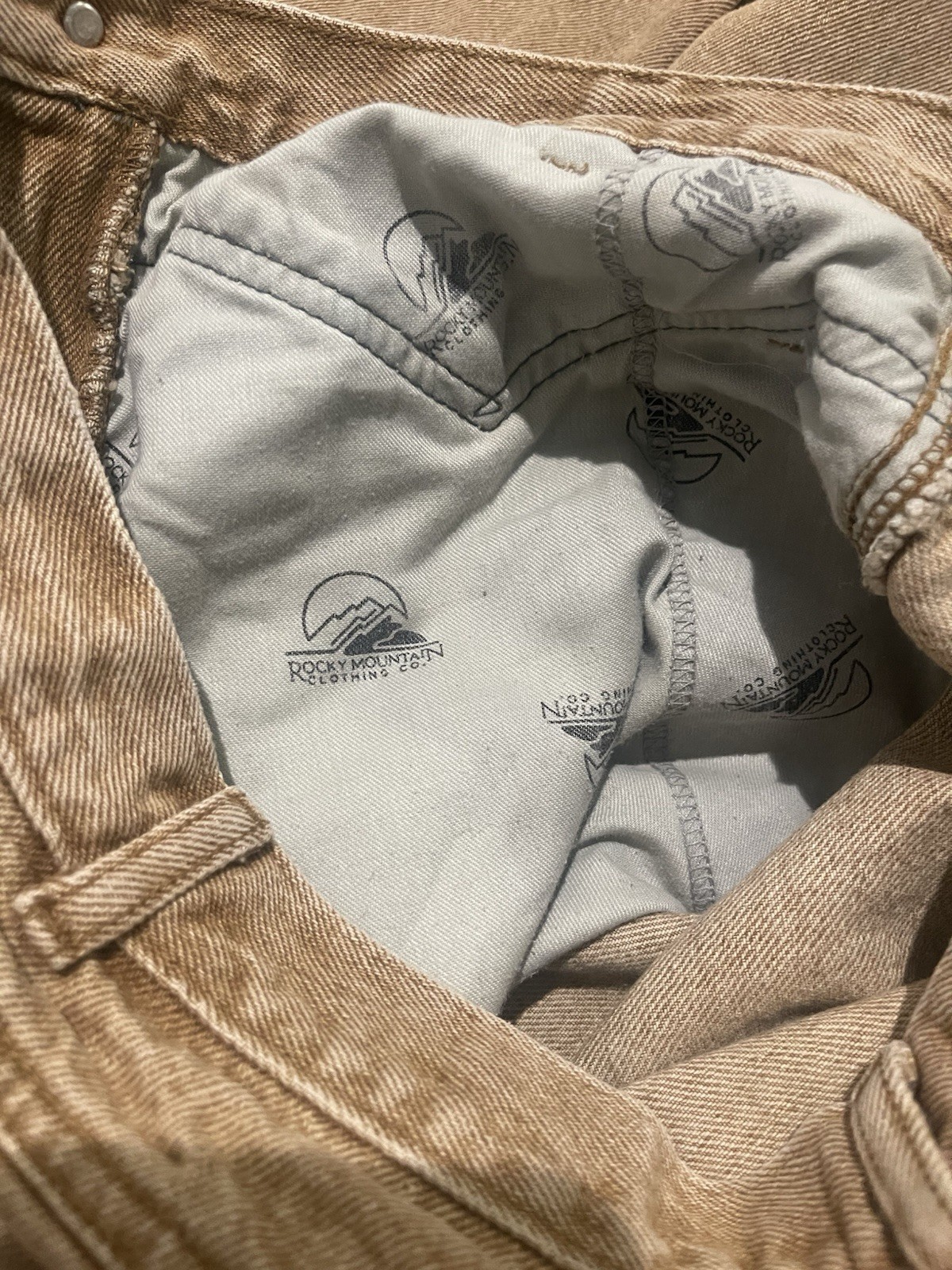 Vintage Rocky Mountain Denim Brown Women’s Jeans Button Zip Size 13/14 30X32