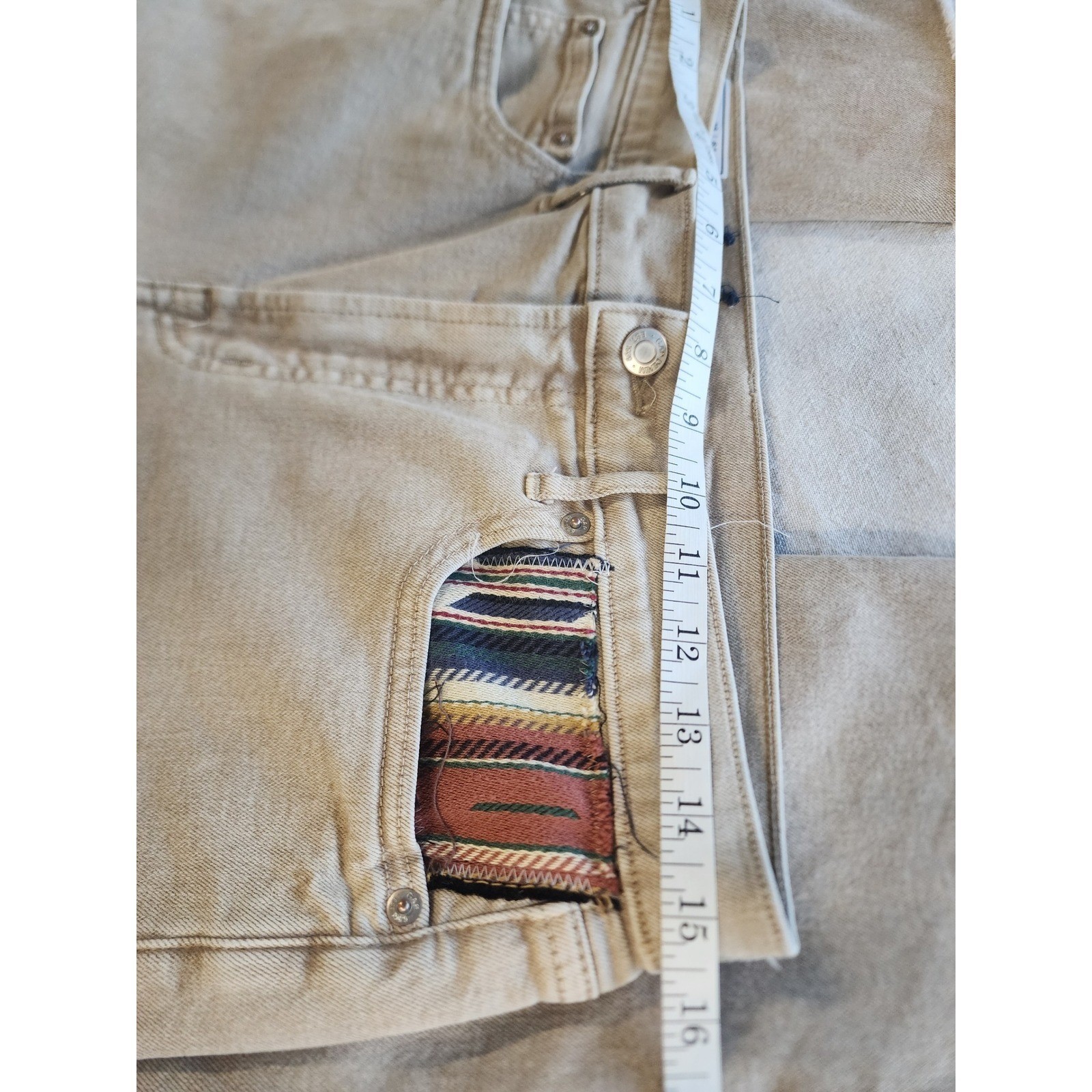 GAP🌿Custom Upcycled Vintage Slim High Rise Jeans Boho Panel wideleg streetwear