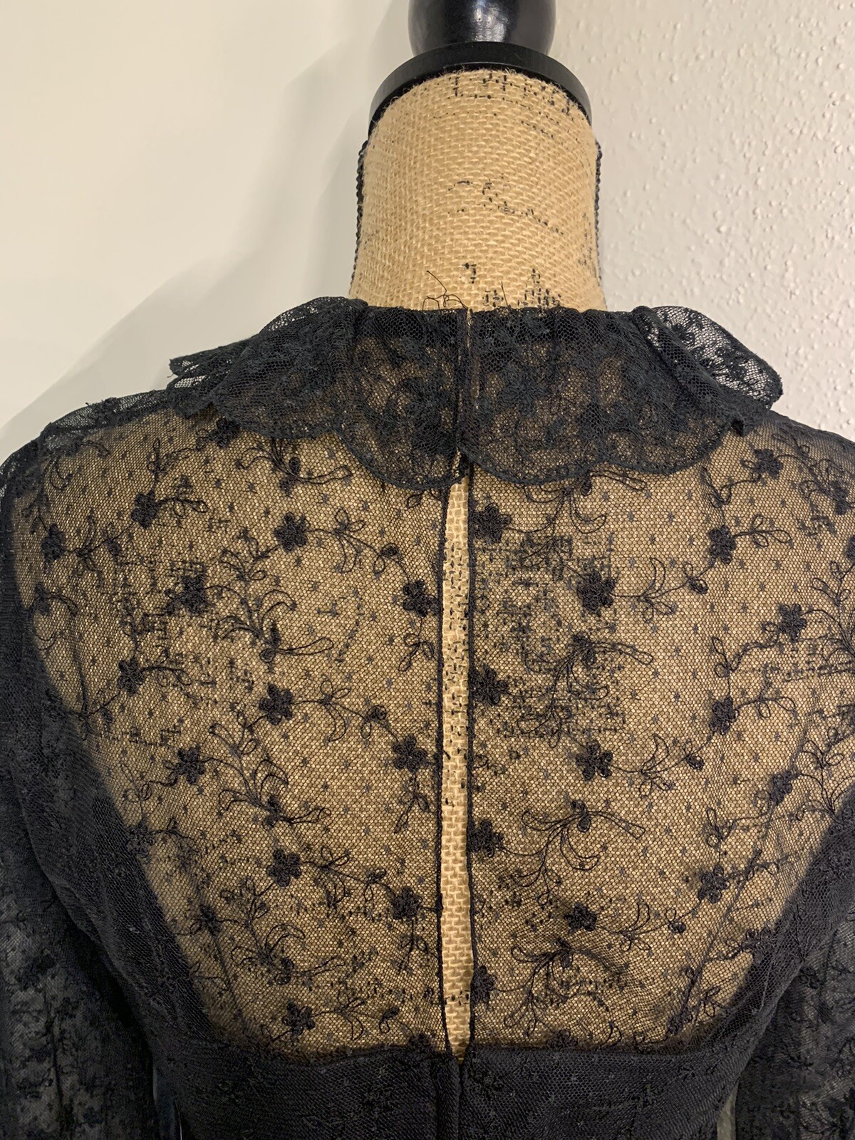 Vintage Jill Richards Black Lace Dress