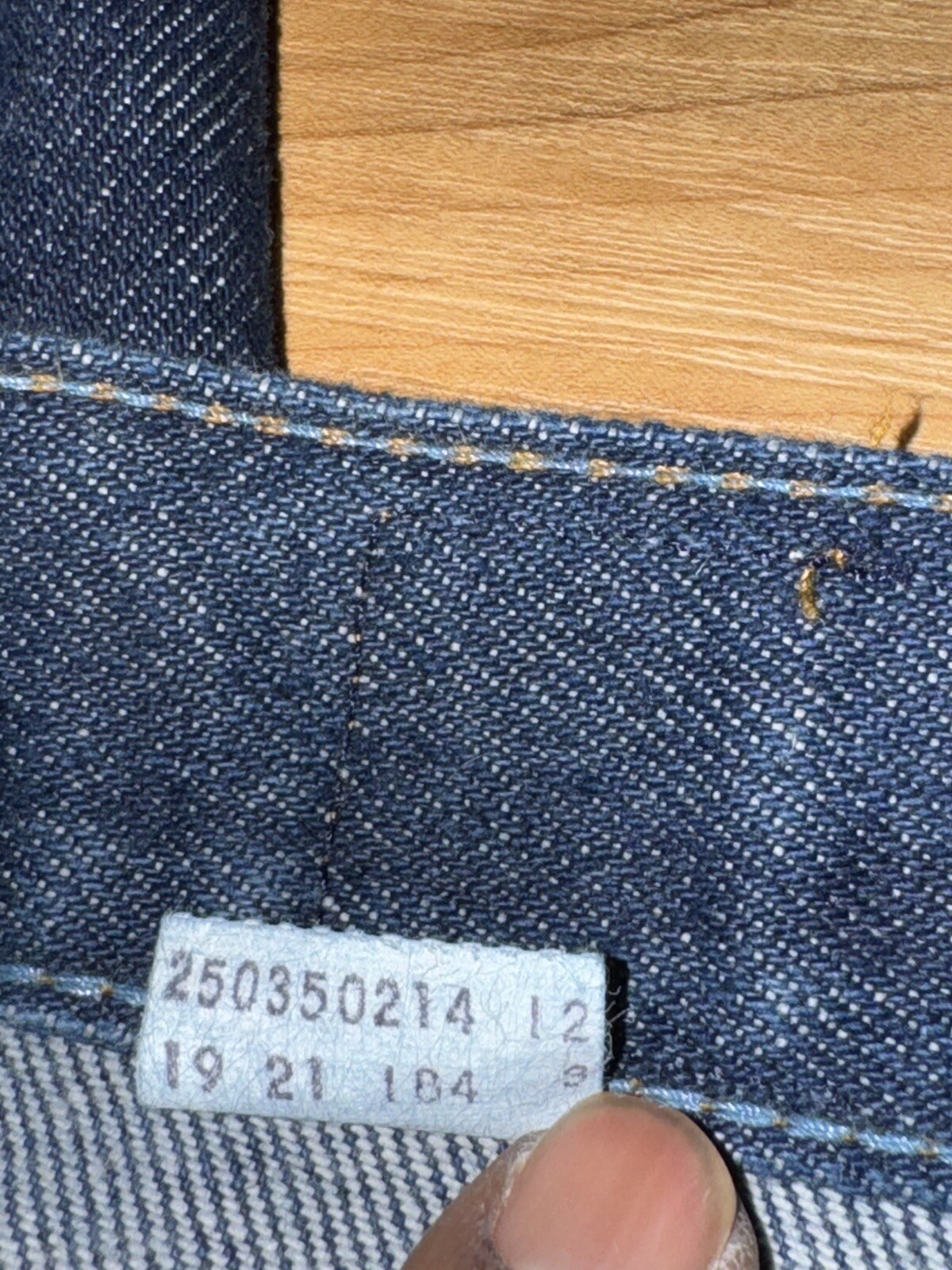 VTG 70’s Levi’s 25035 0214 Orange Tab Jeans Size 12 Talon 42 Zipper Dark! USA