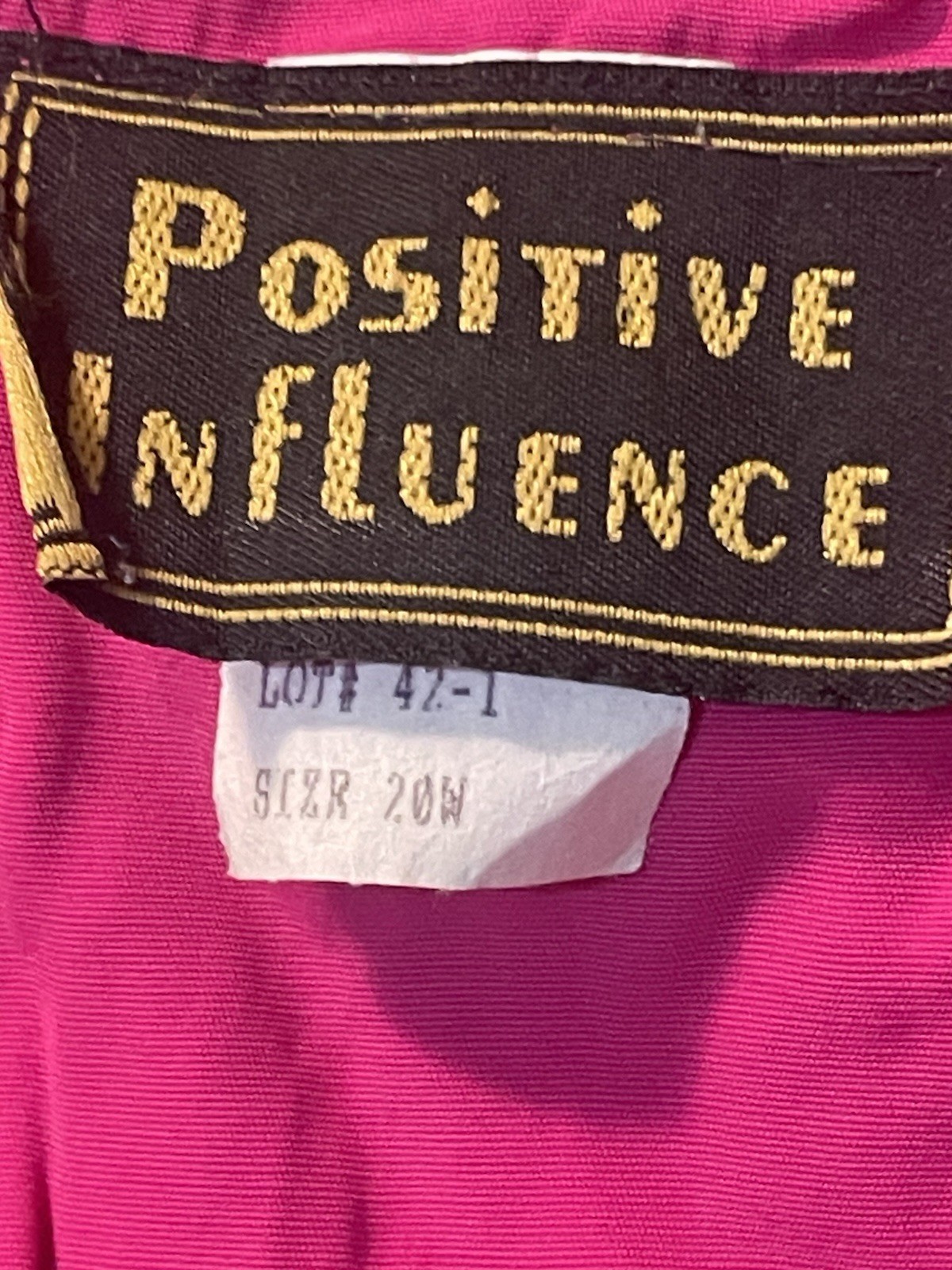 vintage POSITIVE INFLUENCE pink pleated skirt set women 20W 2X short sleeve