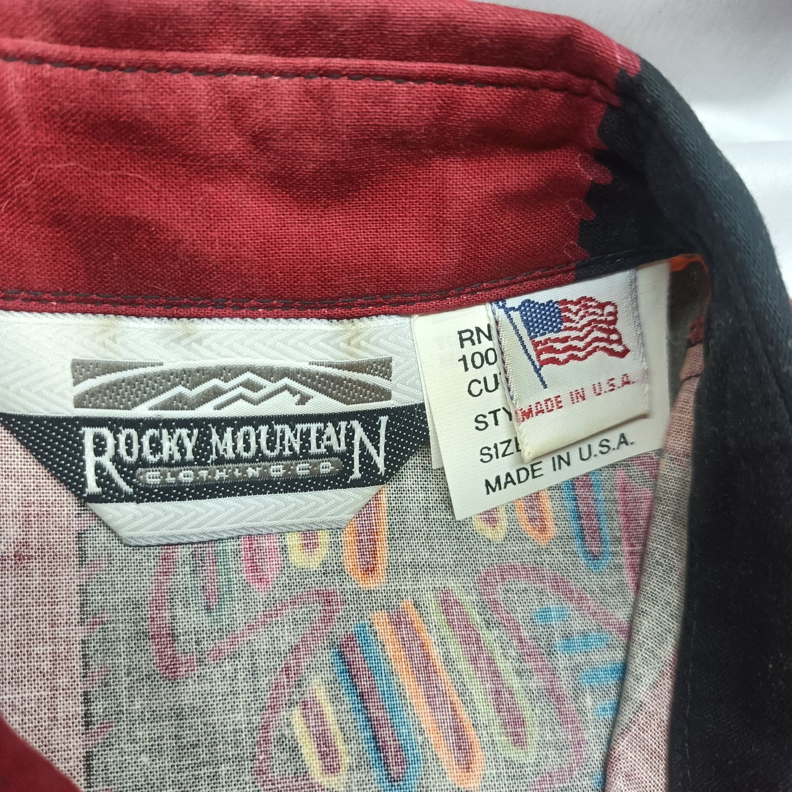 Rocky Mountain Clothing Co Vintage Western Fringe Shirt Womens XS Novelty Rodeo