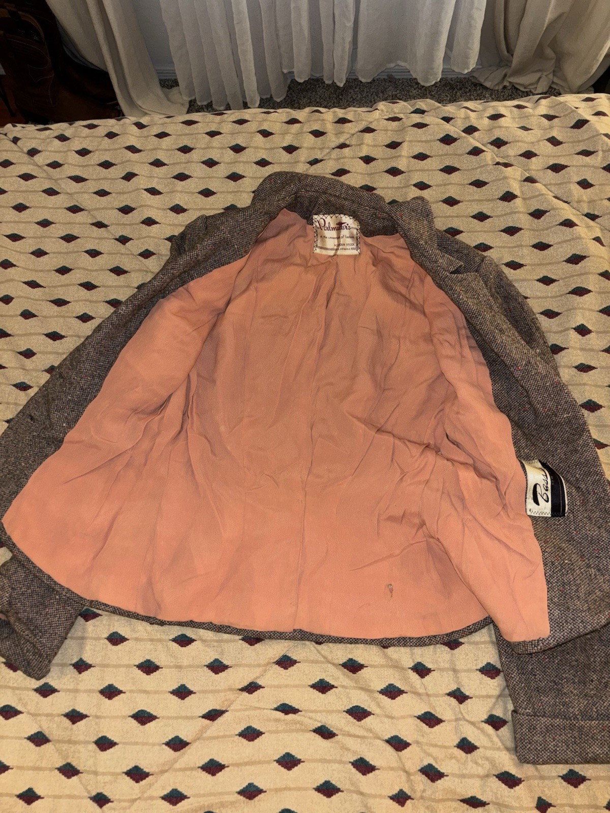 Vintage 1960s Women’s Tweed Jacket Union Made In New York