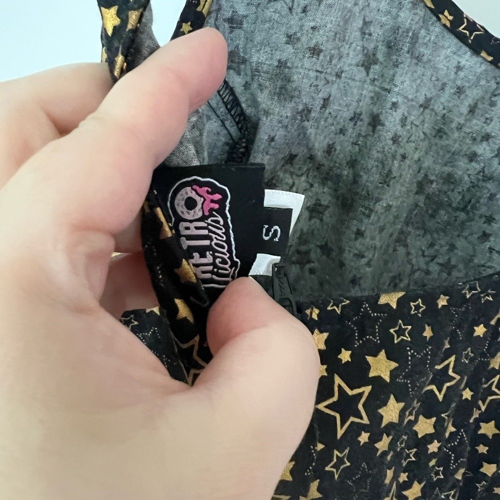 Gold Star Skater Dress – Retrolicious Modcloth Cotton Pockets
