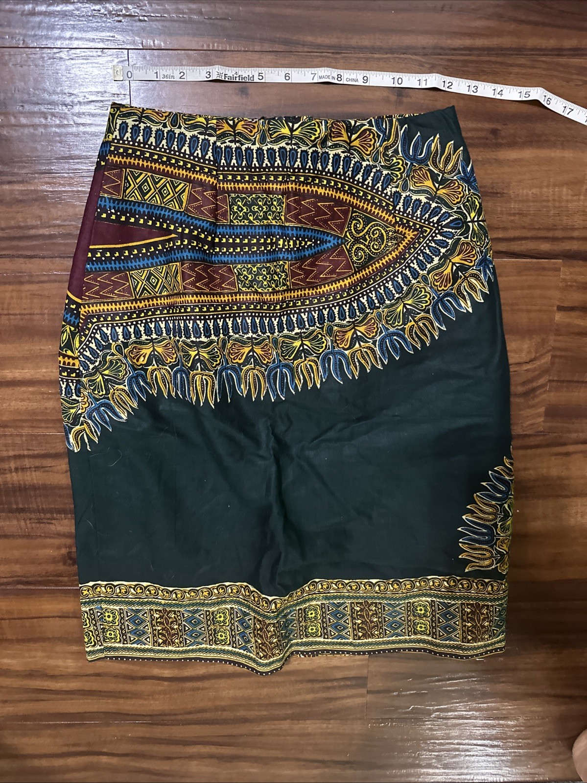 Vintage Custom Handmade Shirt And Skirt, Sunyani, Ghana 1999, Size S
