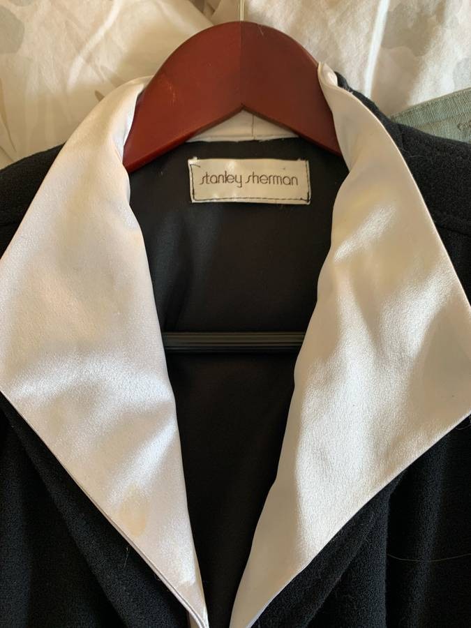 Vintage Stanley Sherman Designer Black Dress size 10 (?)