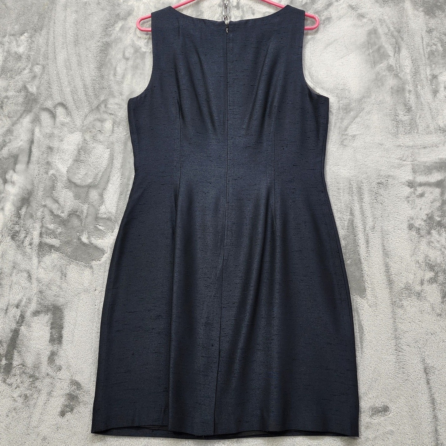 Vintage Donna B. Taylor Dress Womens 10 Black Sleeveless Sheath Back Zip Preppy