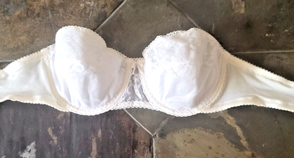 34C Vintage Maidenform Pretty Shapely Full Coverage Underwire Strapless Bra 4155