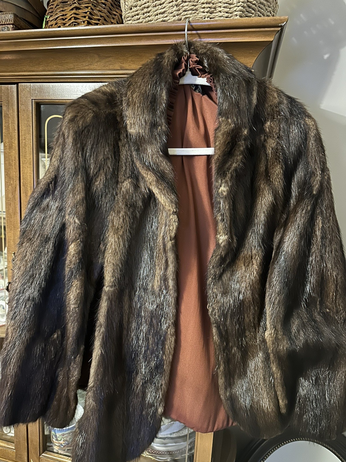 Vintage Mink Shawl/Cape Fits Small/Med Unsized Label Stein Bros.