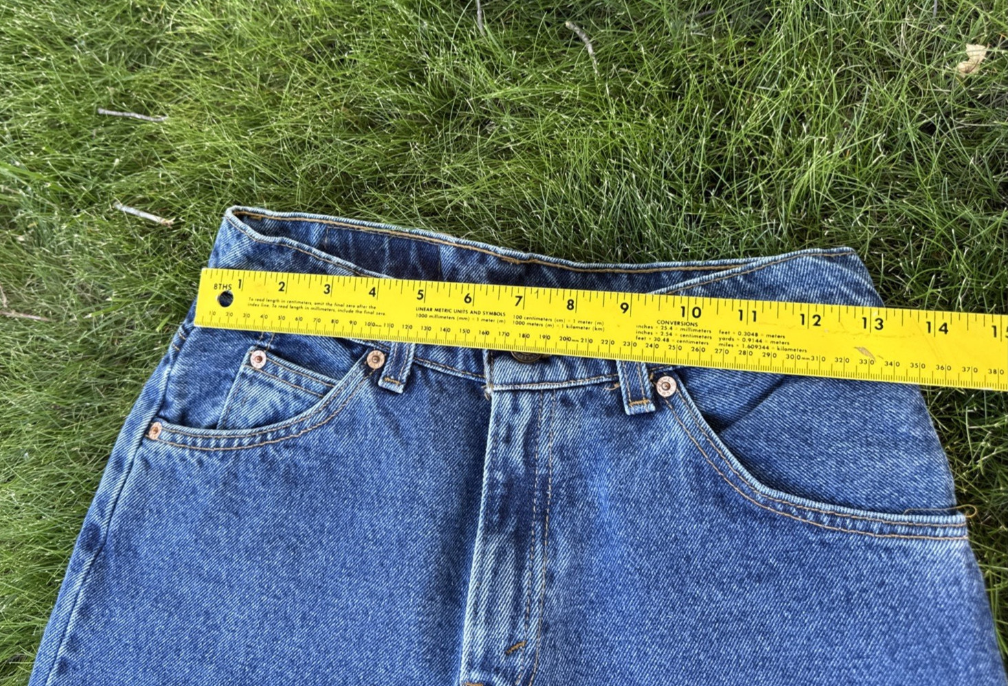 Vintage 1997 Levi’s 960 Orange Tab Loose Fit Straight Leg Jeans Size 5 JR M Blue