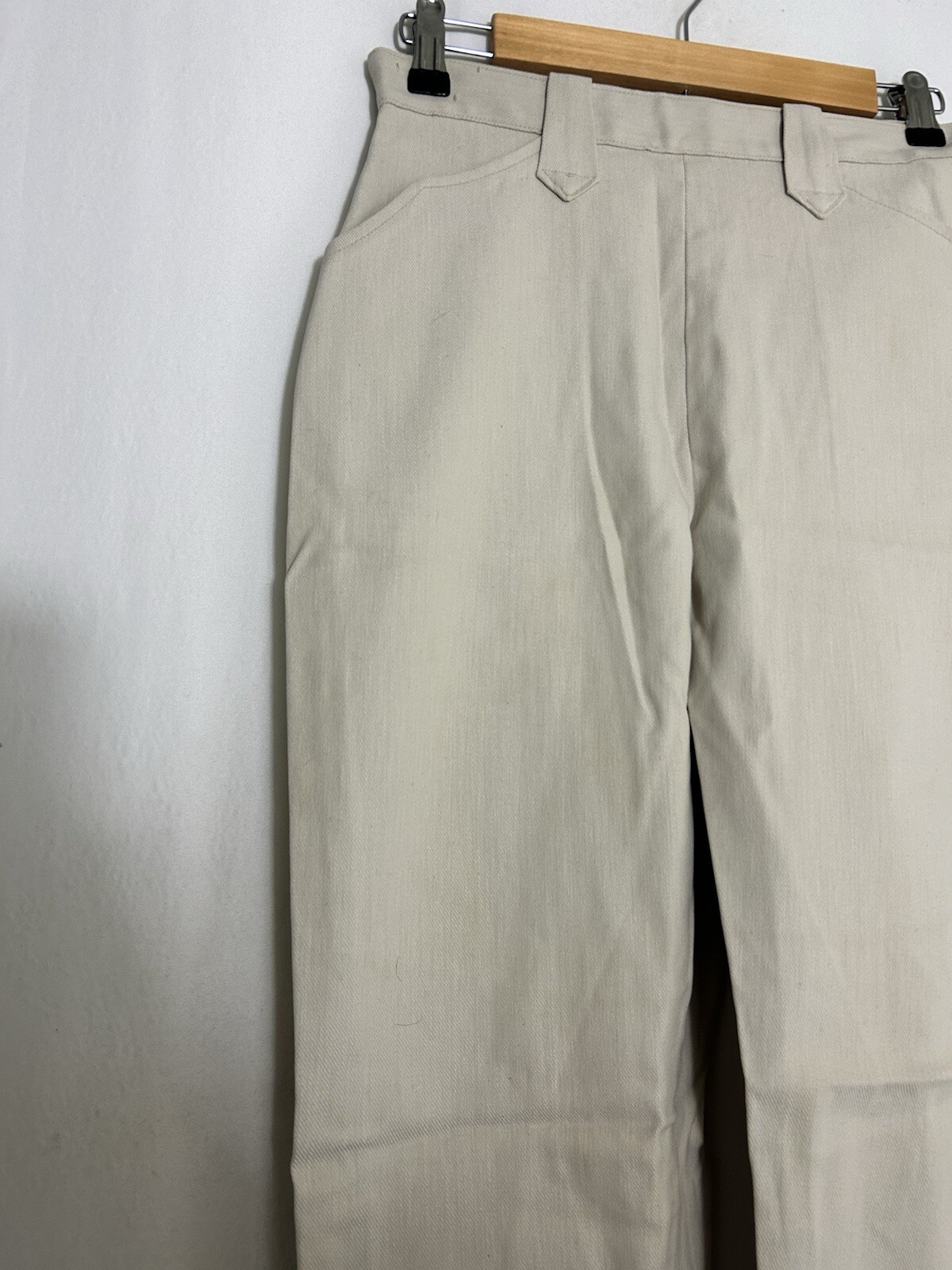 Vintage 1960s Lee Stretch Frontier Lady Twill High Waist 13” Rise Pants 26×29