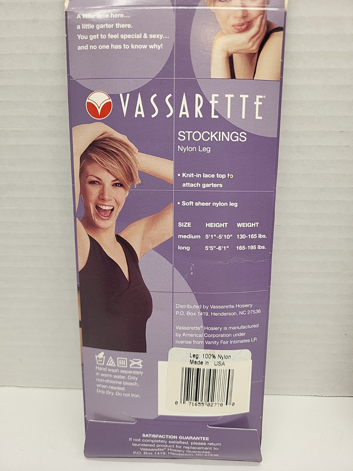 Lot of 3 Vassarette Black Silky Sheer Stockings & 3 Garter Belts, 2 White 1 Blk