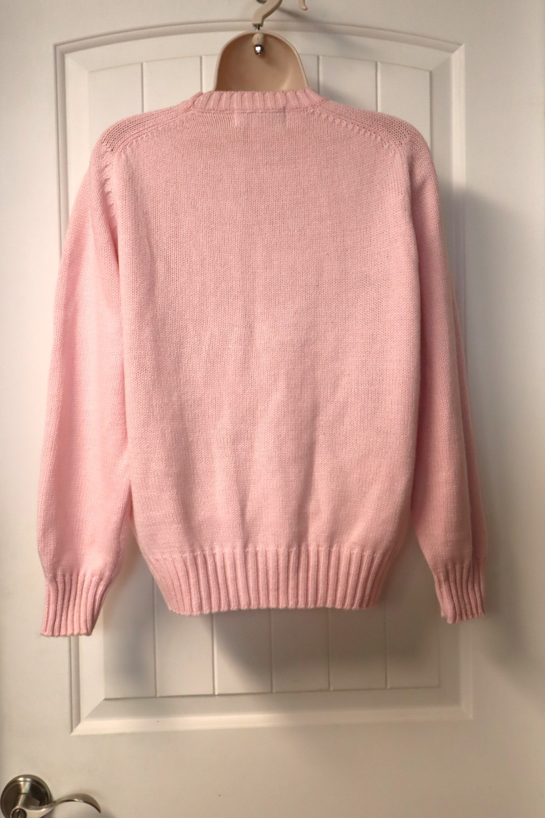 Vintage 1980s 90s Favorites womens pink pullover sweater size L