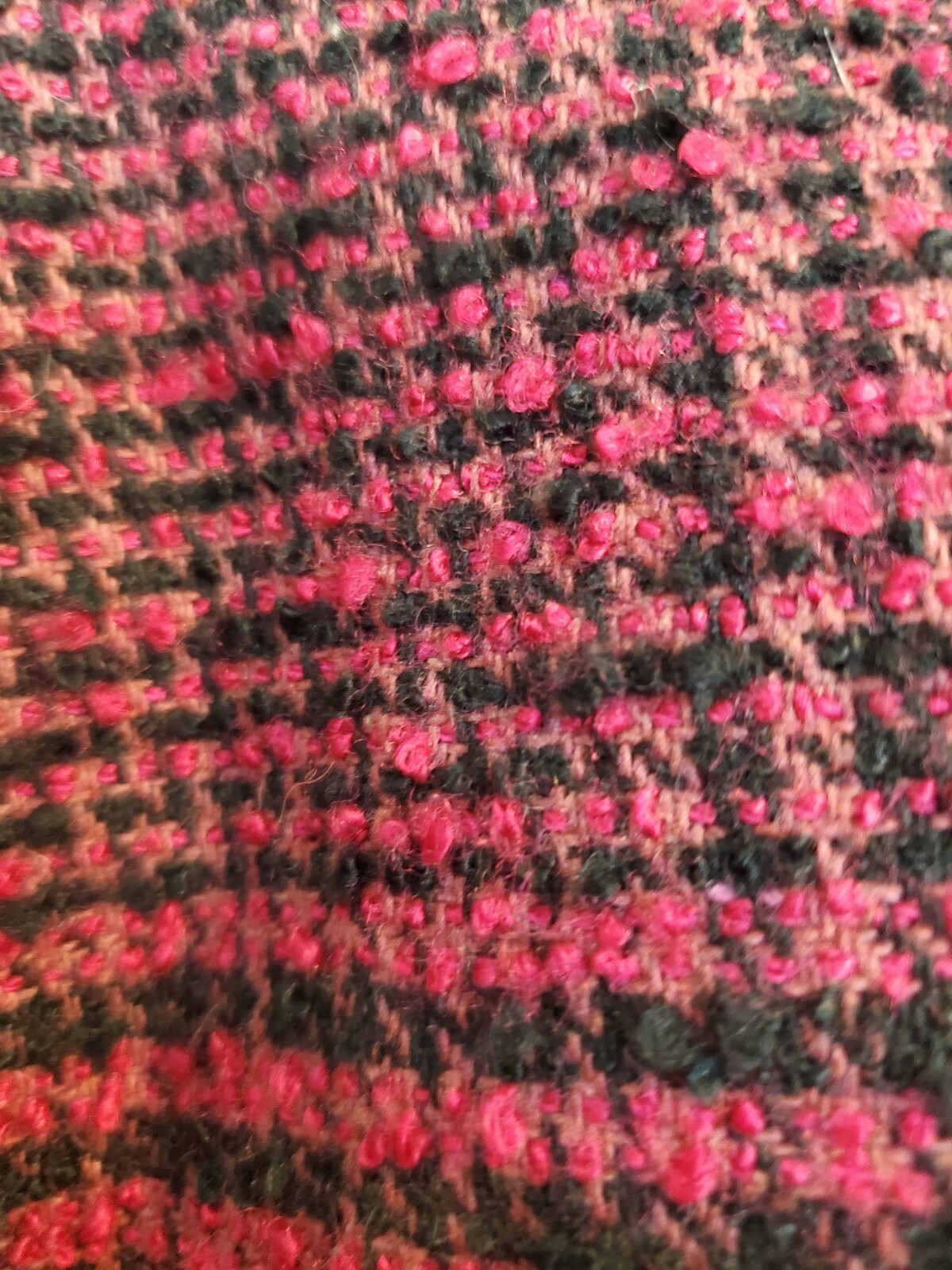 Pre-owned Vtg 1980’s IN PRIVATE COLLECTION Pink/Black Plaid Oversize Blazer Sz S