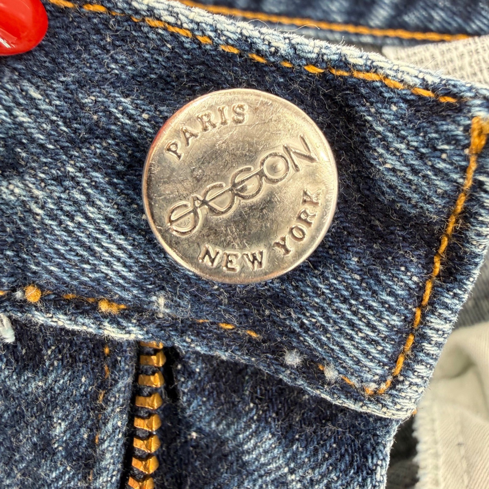 Vintage Sasson High Waisted Mom Jeans Denim Made in USA Tapered Leg Size 27?