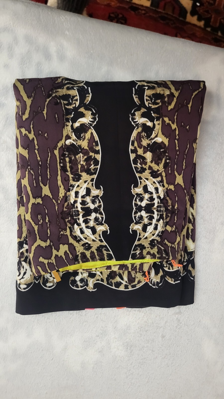 Elie Tahari Skirt Pencil Animal Leopard Print Modern 1990s Zippered Size 4 Cool