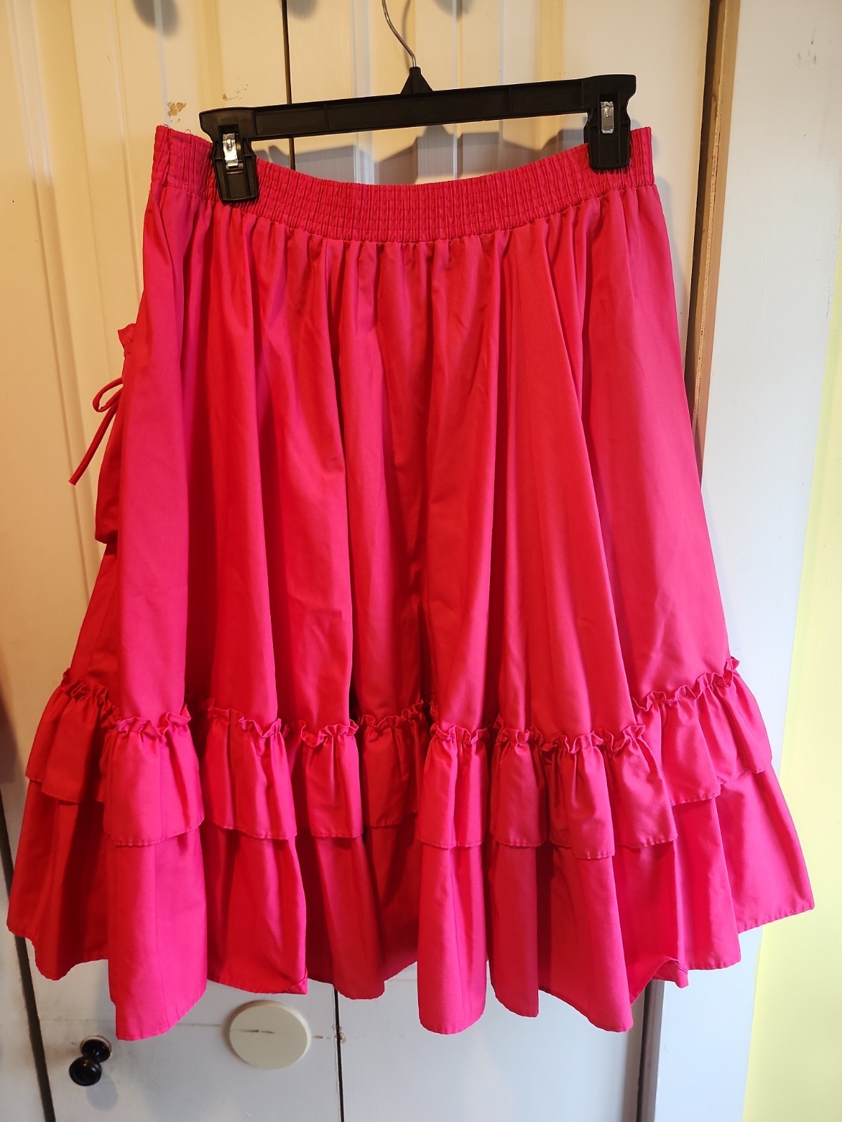 Partners Please! Malco Modes Square Dance Skirt & Blouse Red And Lace Size Large