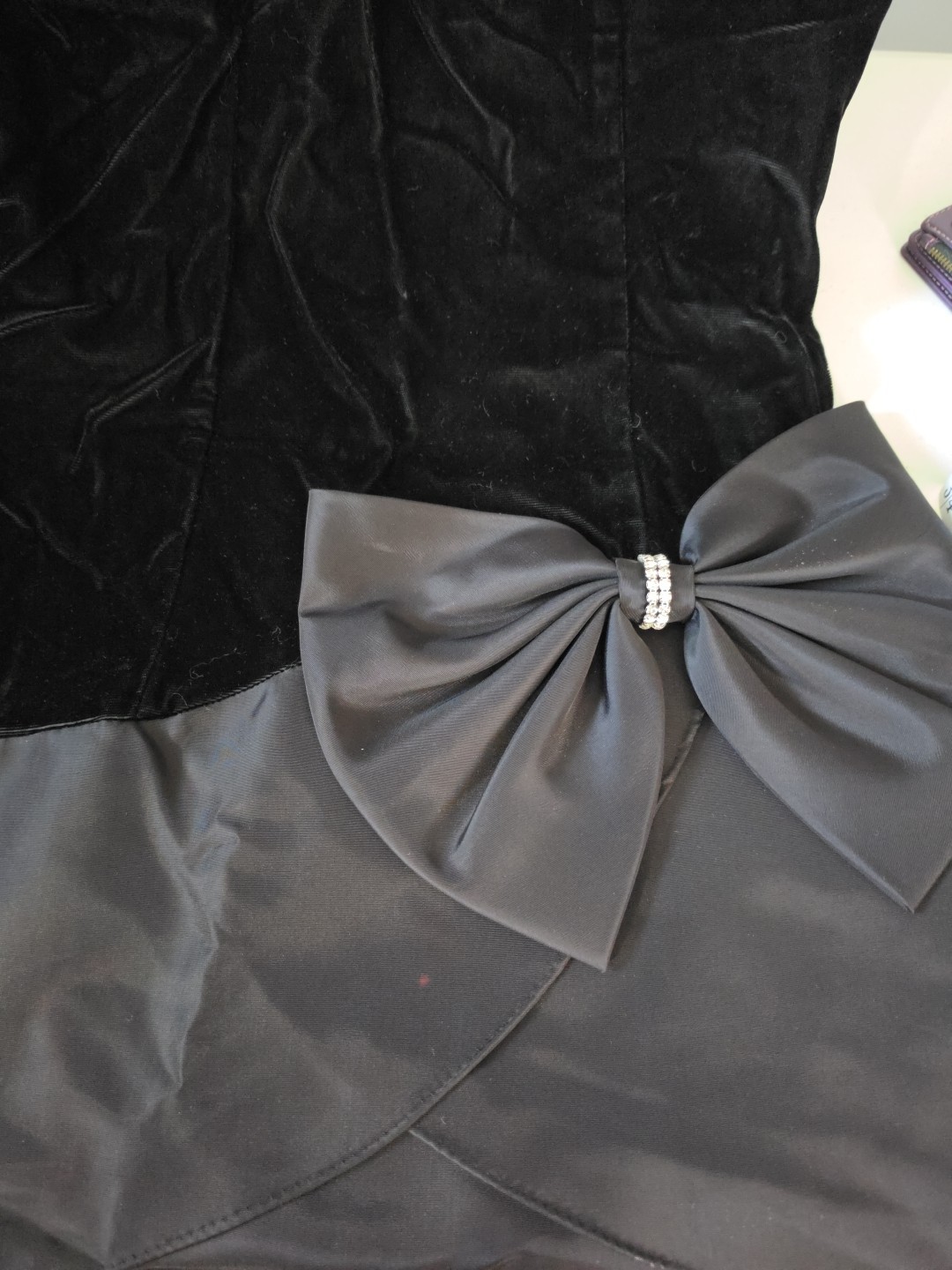 GlenRob Vintage 10 Velvet Black Cocktail Dress