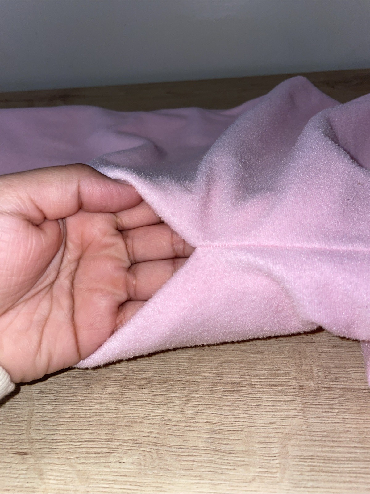 Vtg 1970s Wolverine Knitting Mills Pink Fleece Housecoat Robe ILGWU Union Made