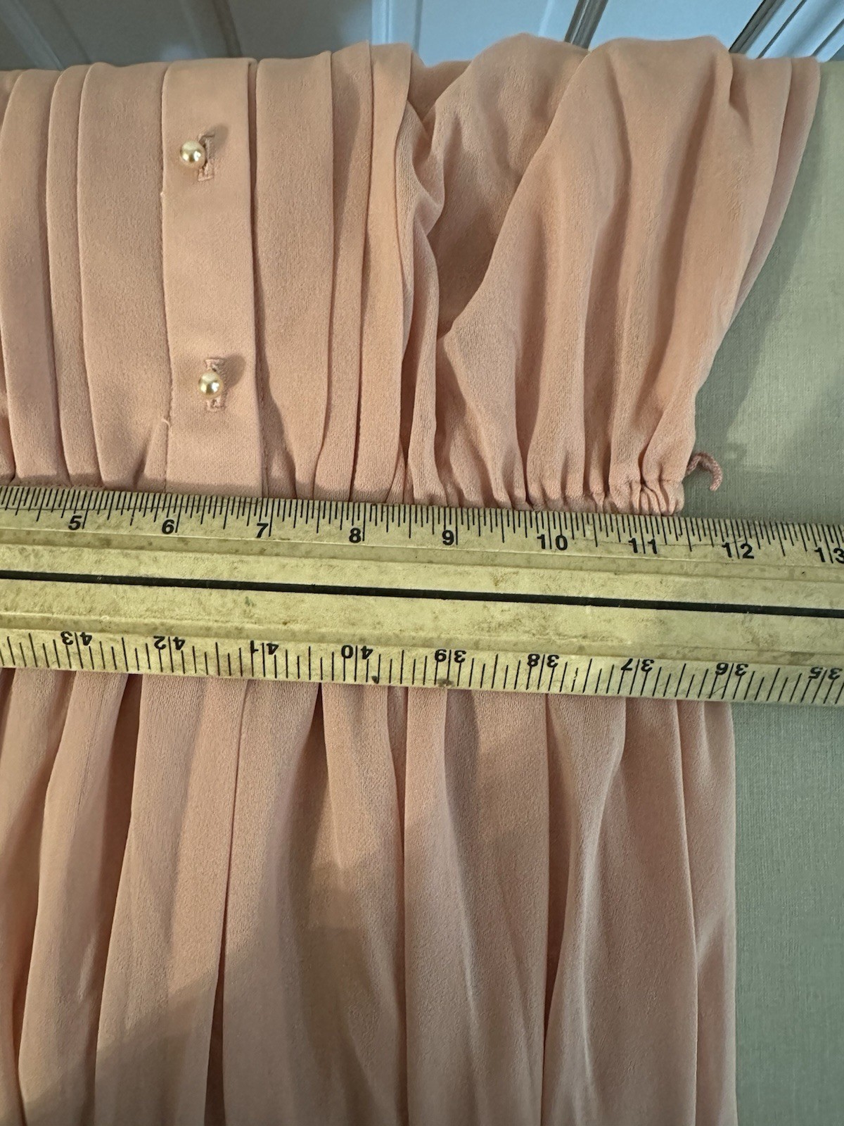 Vintage DISCOVERY I Fashions Dress Size 10 Long Sleeve With Belt Pink 62908
