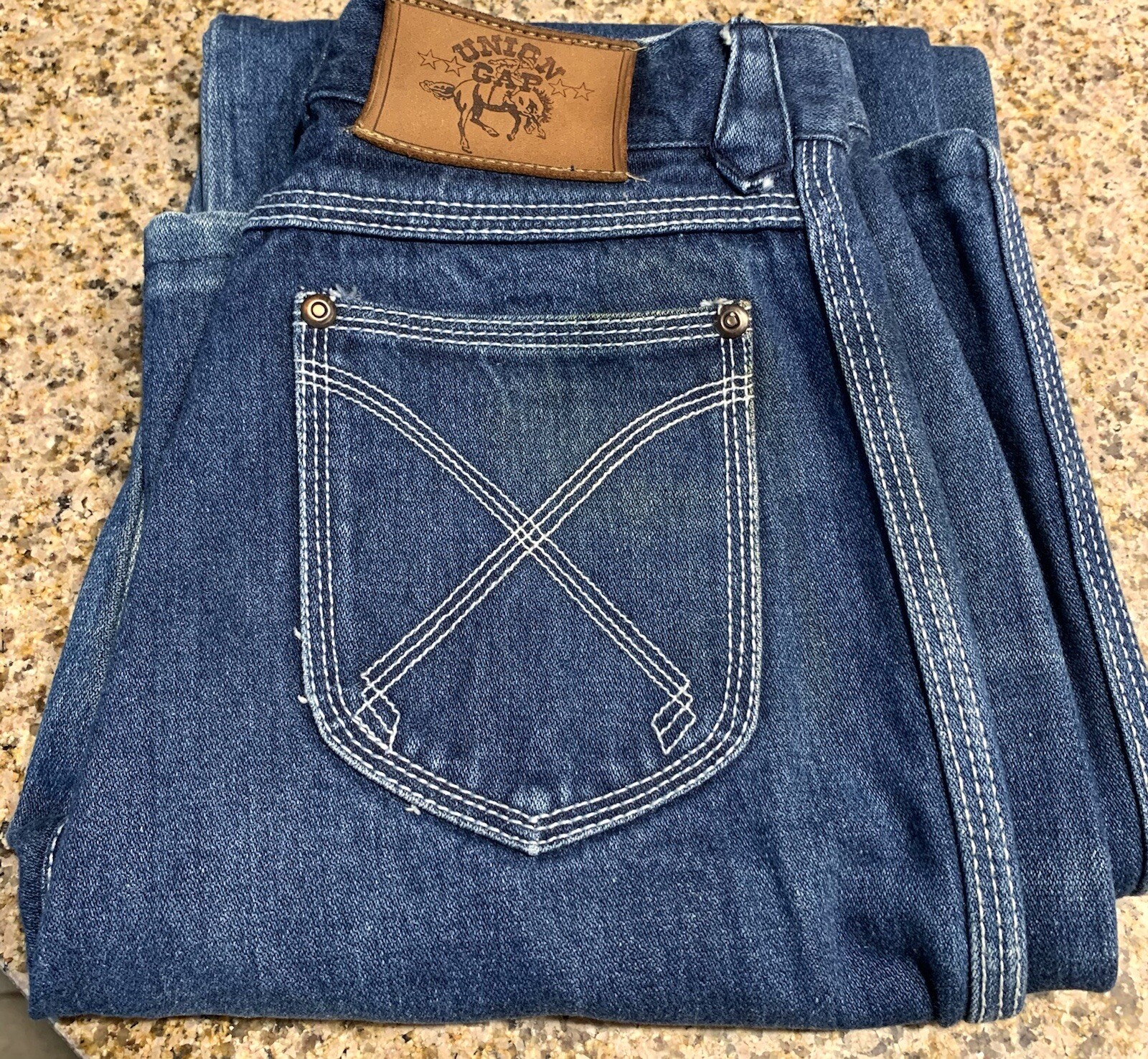 Union Gap Vtg. 70’s High Waist Wide Leg Flare Jeans Sz 25×30.5
