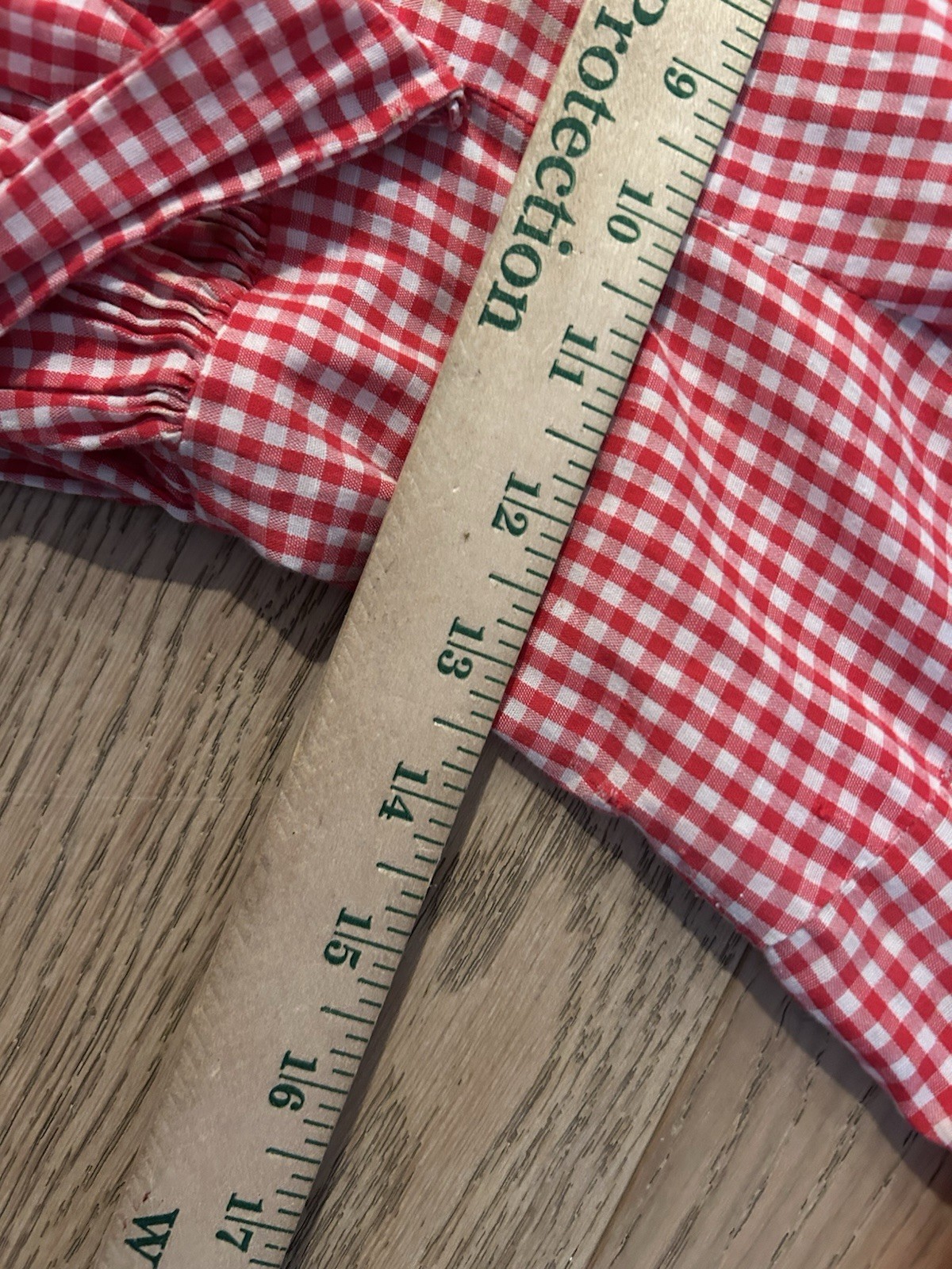 Vintage 1970’s Dress Women’s Red Gingham Western Cowgirl Prarie