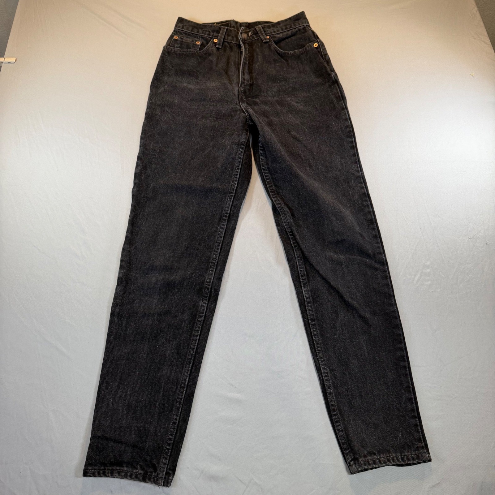 Levis 512 Slim Fit Tapered Leg Jeans Womens 8 Reg M Black Vintage USA 90s Y2K