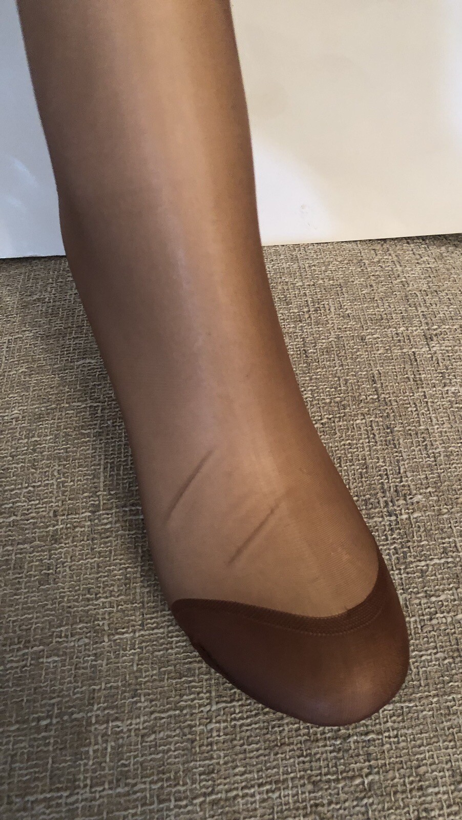 Vintage Style Seamless Reinforced Heel And Toe Flat Knit Stockings