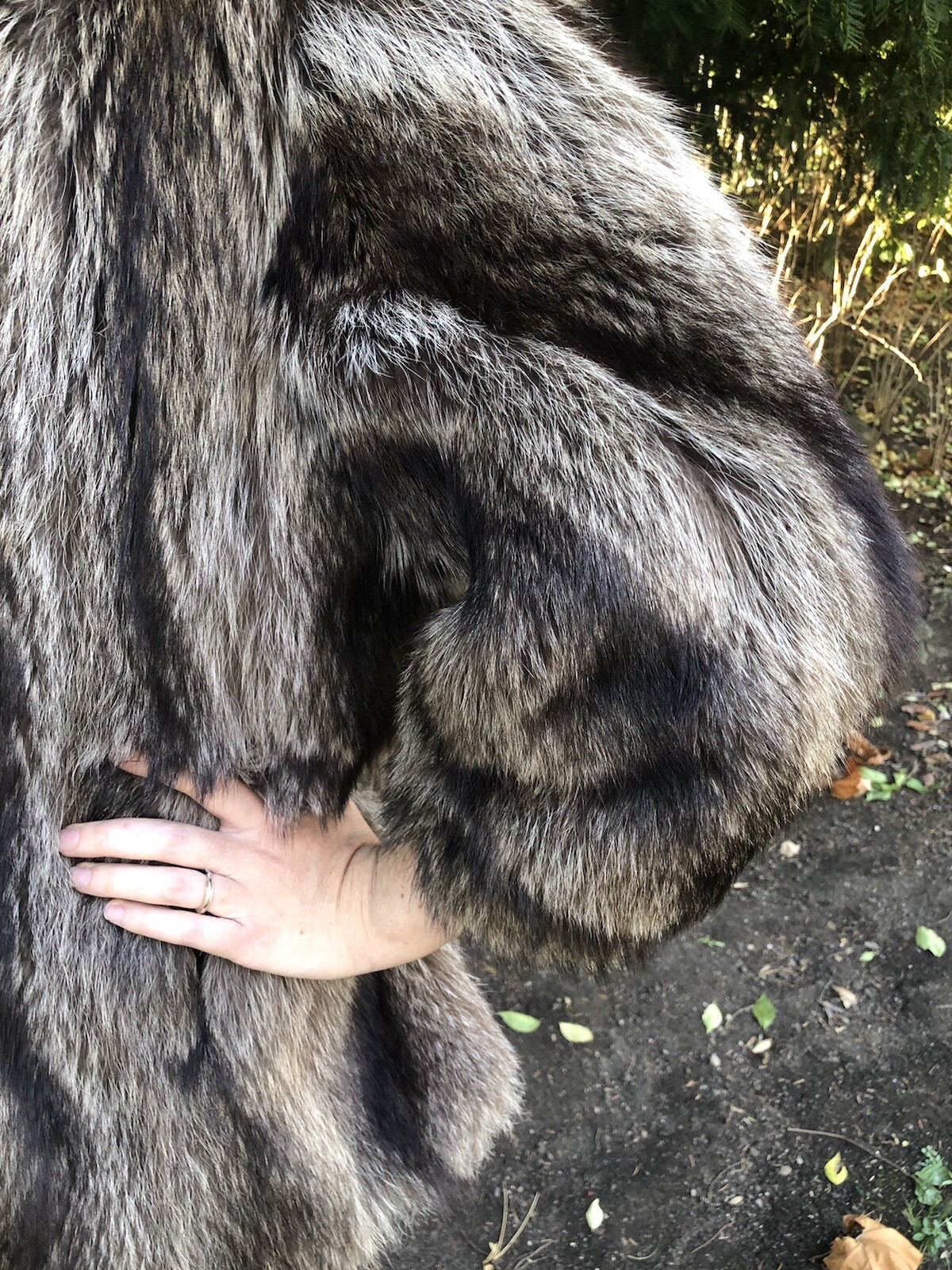 Vintage Canadian Made Raccoon Fur Coat