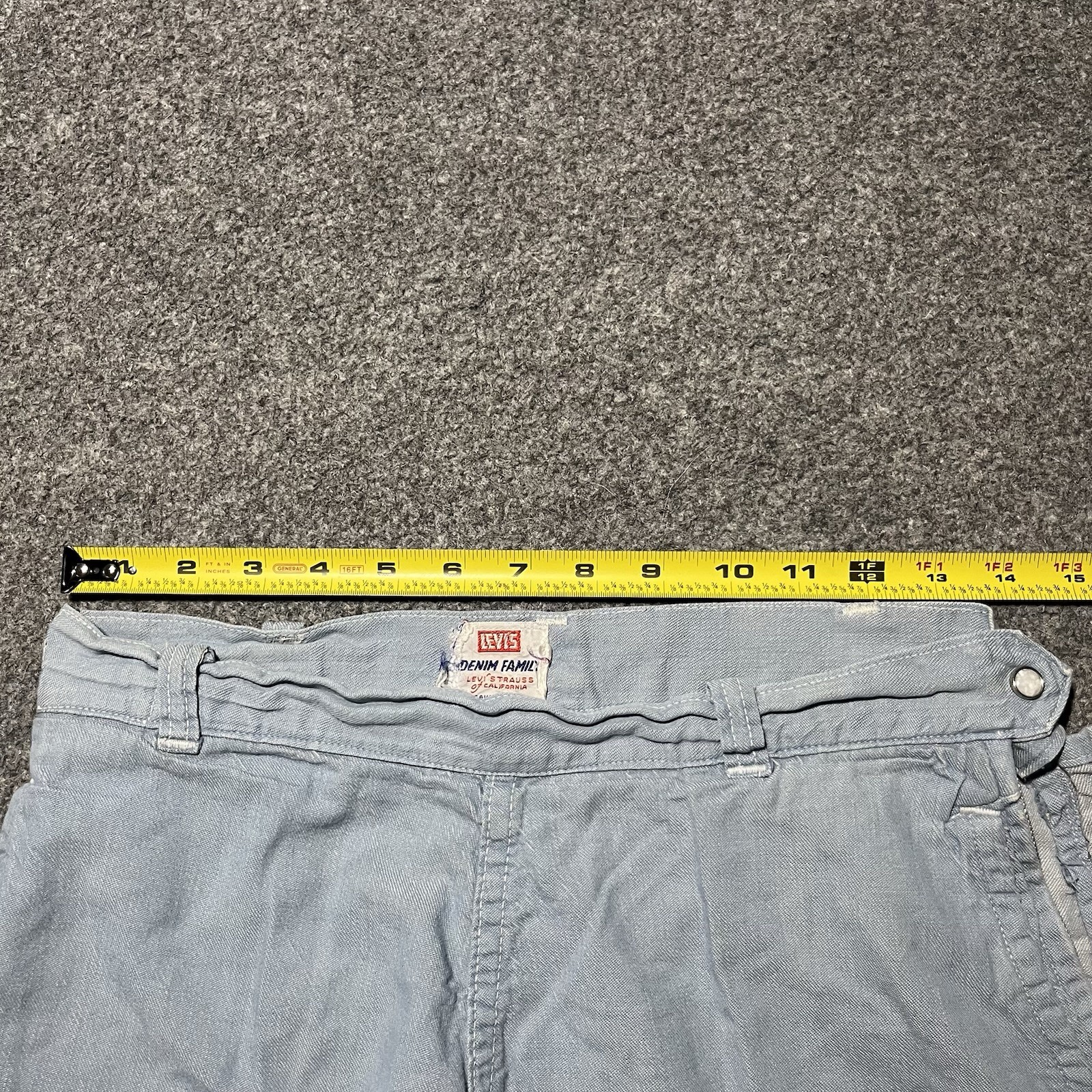 Vintage 1950s Levi’s Denim Family Womens 28 Ranch Pants Talon 42 Sanforized