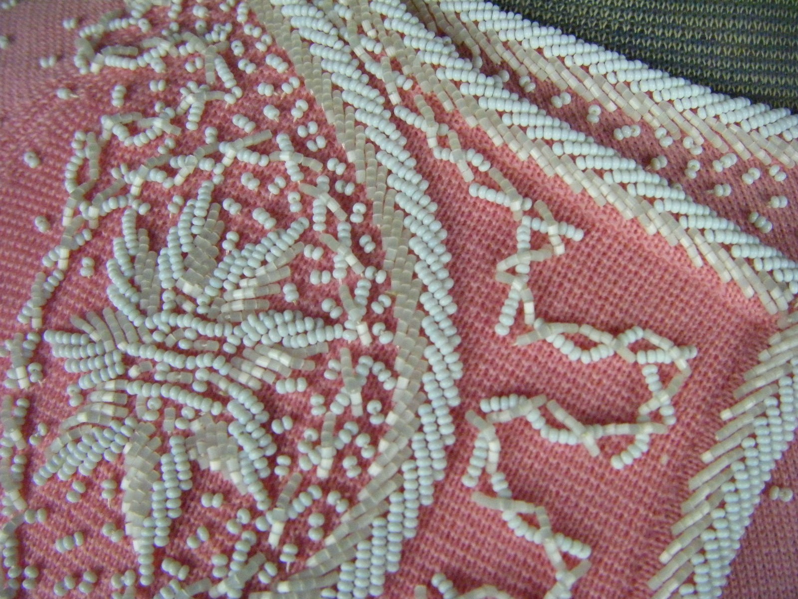 MISS BOUTIQUE CALIFORNIA Vtg 60s Pink Wool Beaded 3 pcs Skirt-Bust 34/Waist 27