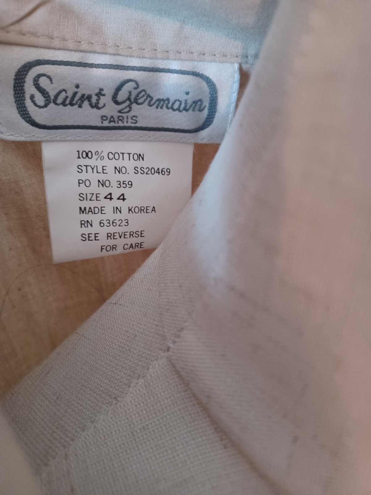 Vintage 1980s Saint Germain Paris Boho/Utilitarian Tan 100% Cotton Jumpsuit
