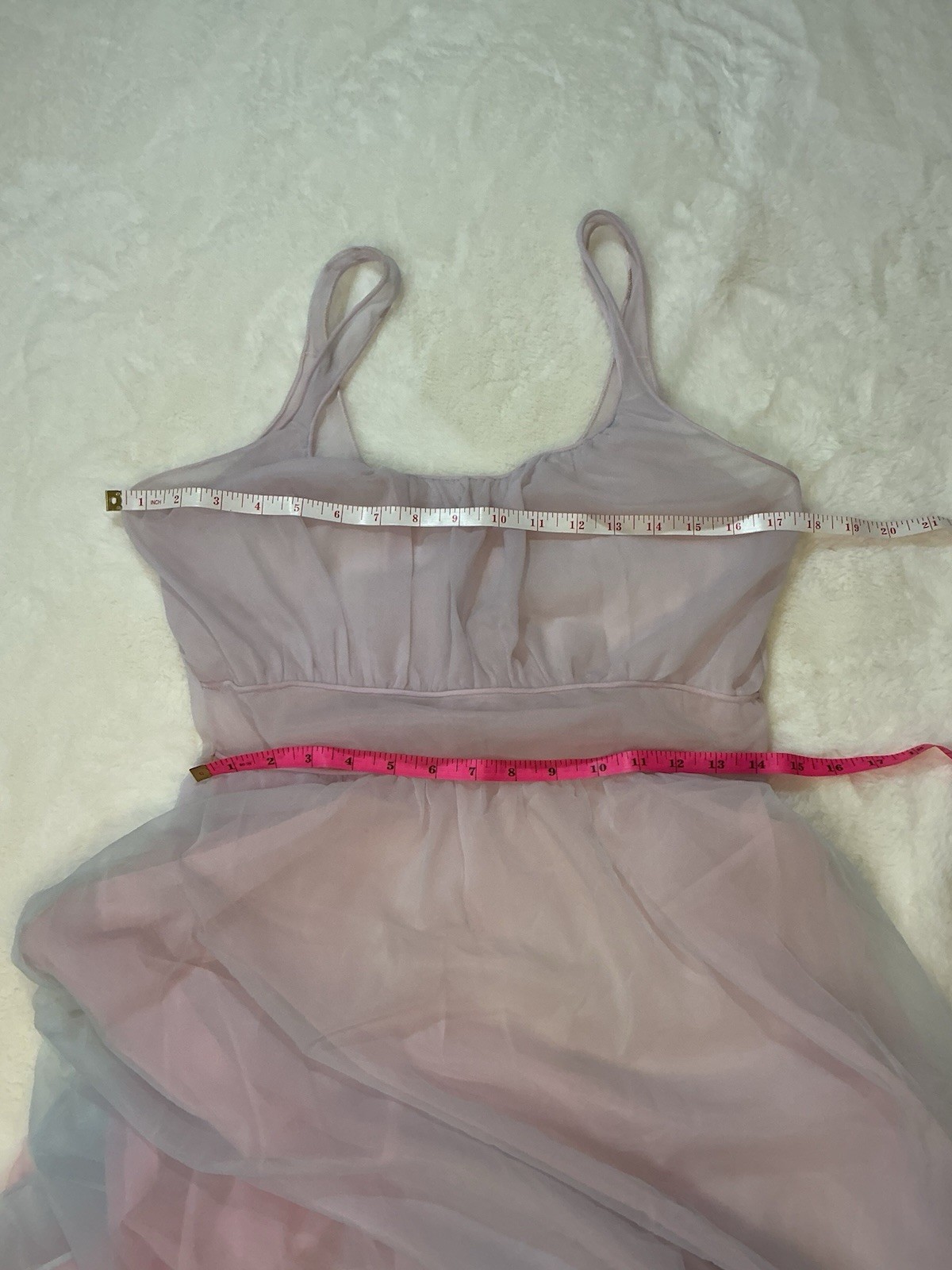 Vintage 60s Pink and Blue Sheer Peignoir Lingerie Robe Gown Set Sz 32