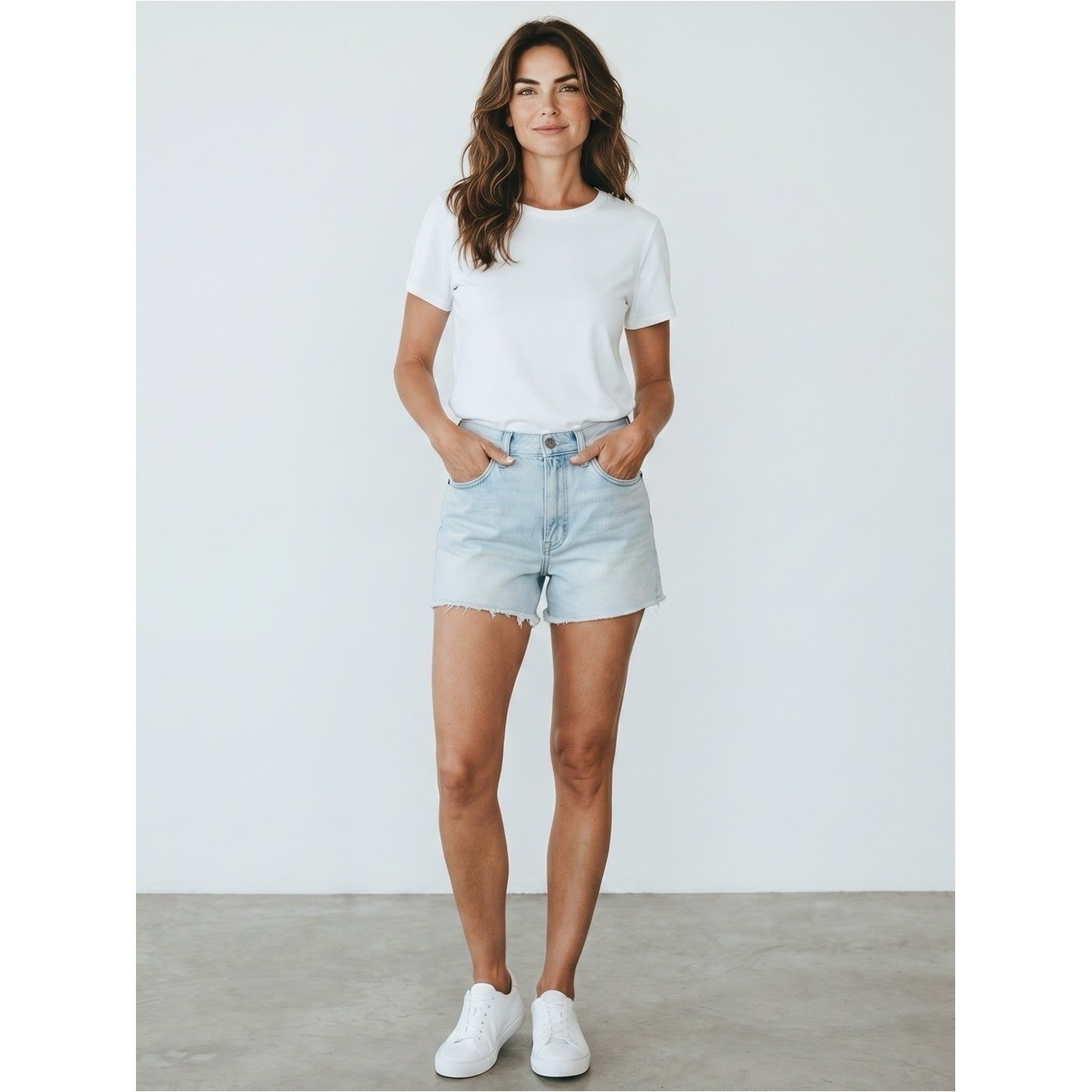 Vintage 90s Pepe Shorts Ice Wash Cut Offs Raw Hem Jorts Button Fly 26″ Waist
