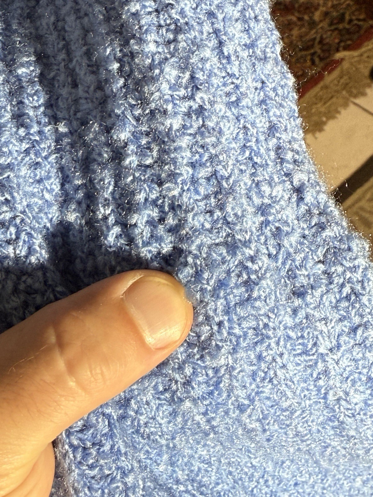 Tanner XL Acrylic Light Blue Sweater (vintage New Old Stock, 90s)
