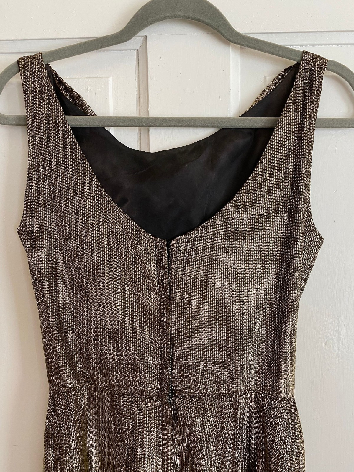 Vintage 50s/60s Timeless Jay Herbert Metallic Gold Party Cocktail Dress