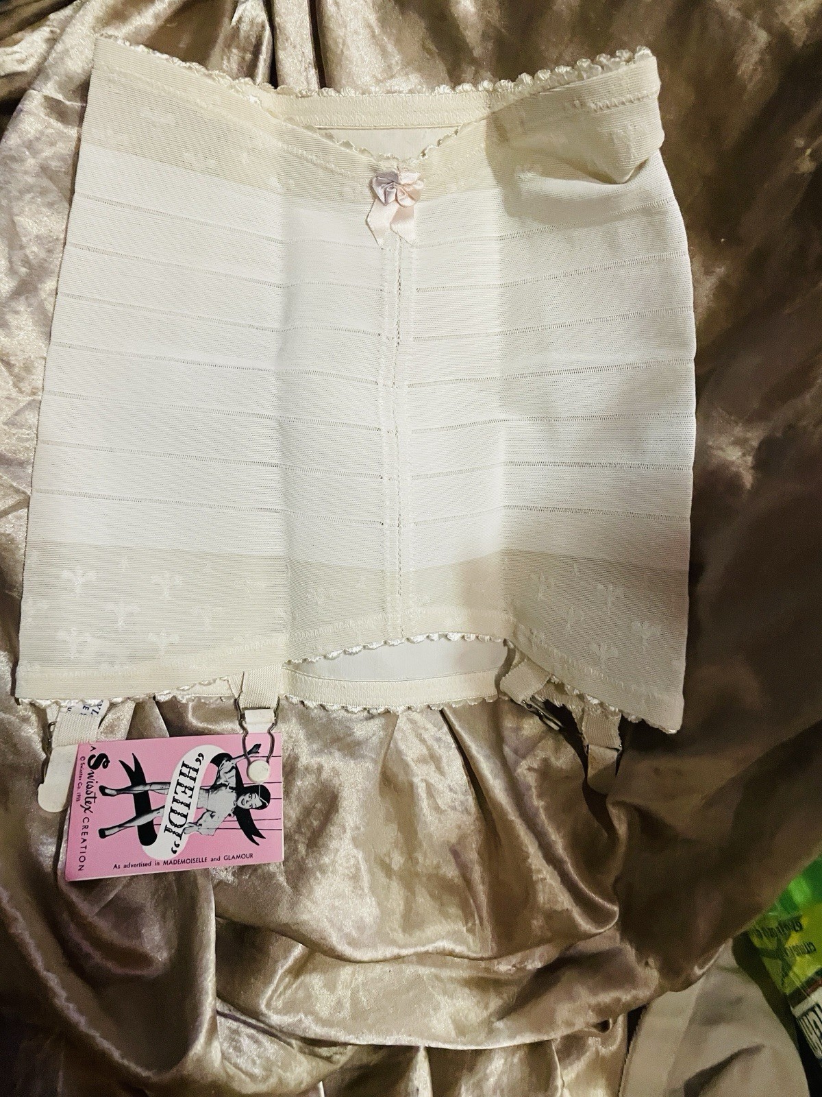Vintage Plus Swisstex Heidi Creation Girdle W/4 Metal Garters Size : 39/40
