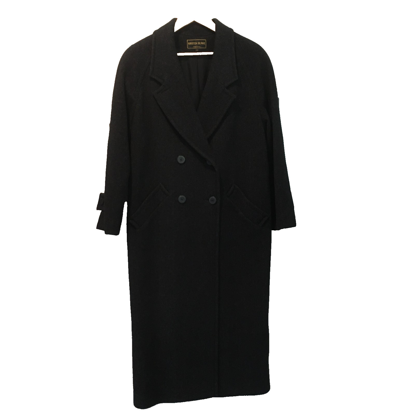 Kristin Blake 100% wool long coat 100% acetate Vintage size 6 Ladies USA Made