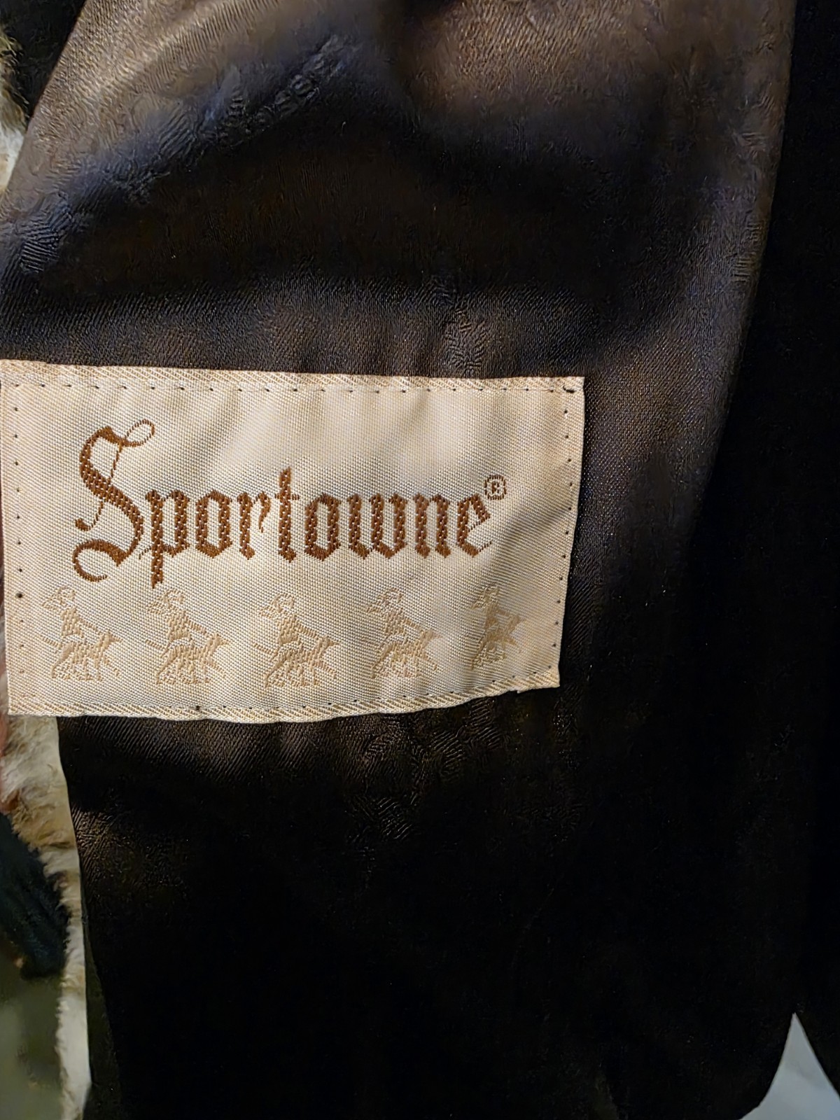 Vintage Sportowne Leopard Print Faux Fur Full Length Coat Size 14