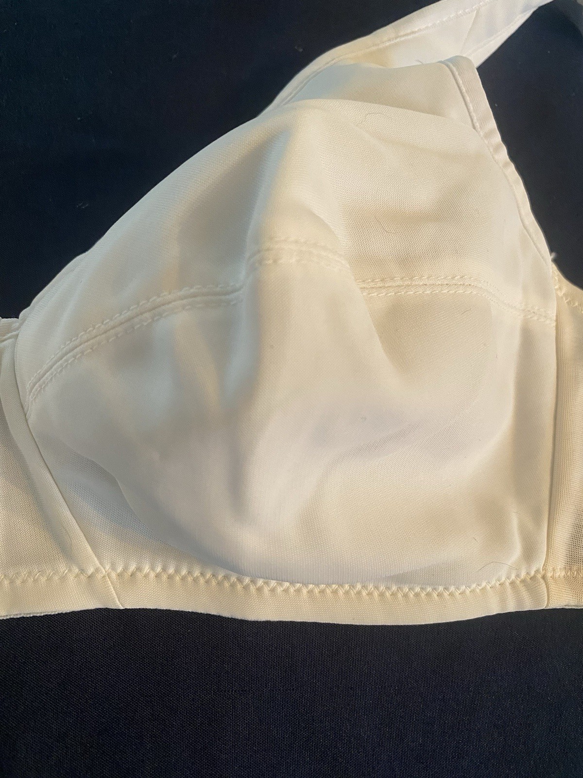 Vintage Exquisite Form Camisole Bra 36C Wirefree Nylon Lightly Lined White NWT