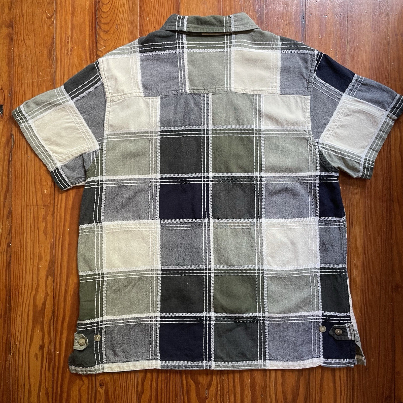 Vintage 90s Plaid Checkered Button Up by Angelique