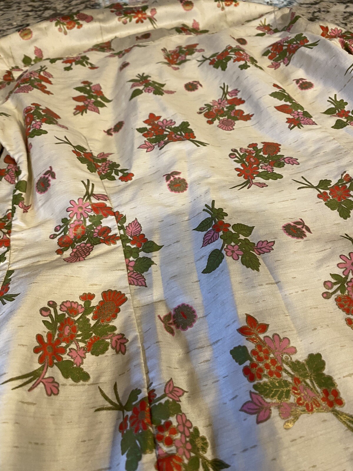 Rare Vintage PRIOR DENVER Western Shirt Pink/green/red color metalic, snaps